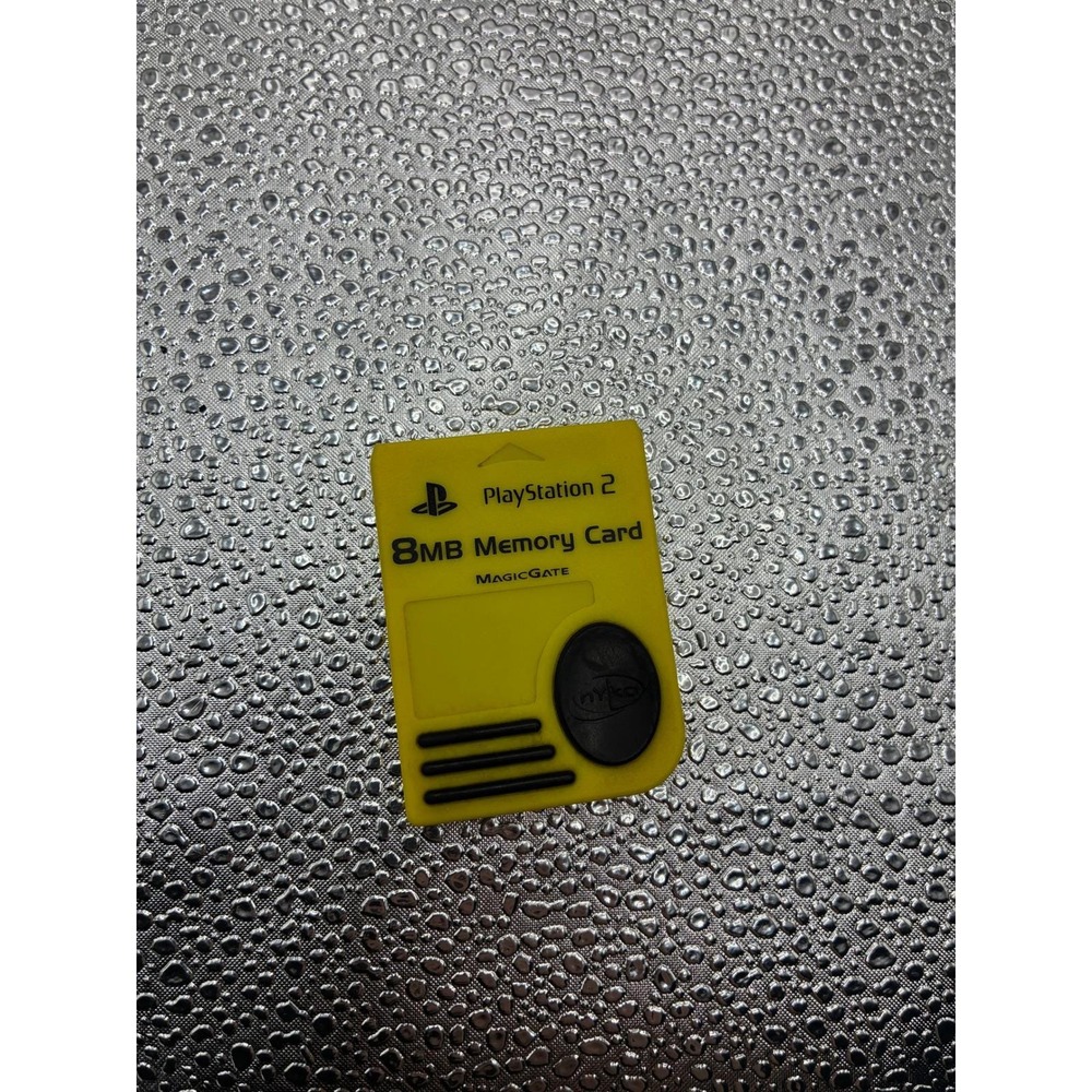 Nyko PlayStation 2 8MB Memory Card Yellow MagicGate PS2 80516-H08-0410